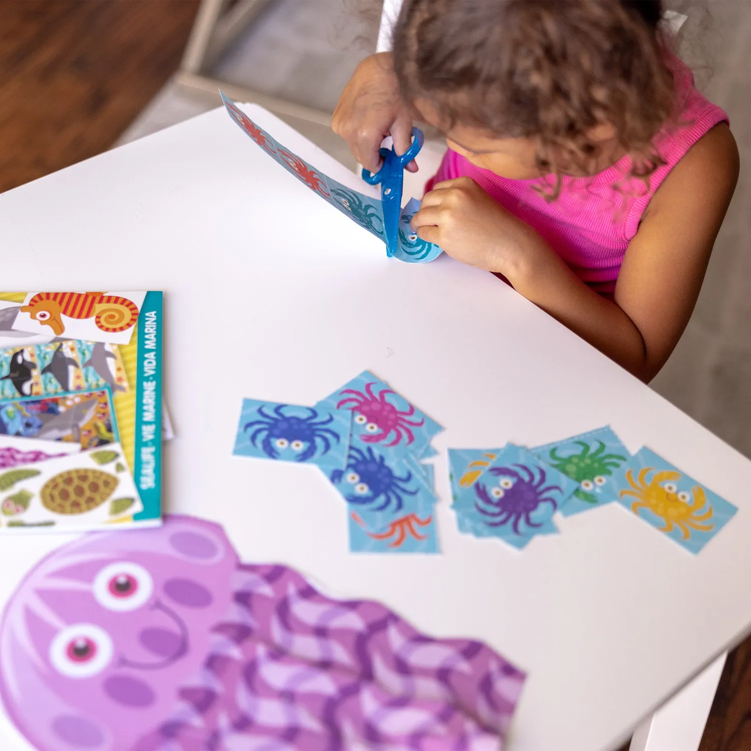 Melissa & Doug Sea Life Scissor Skills Bastelblock Meer ab 4 Jahren