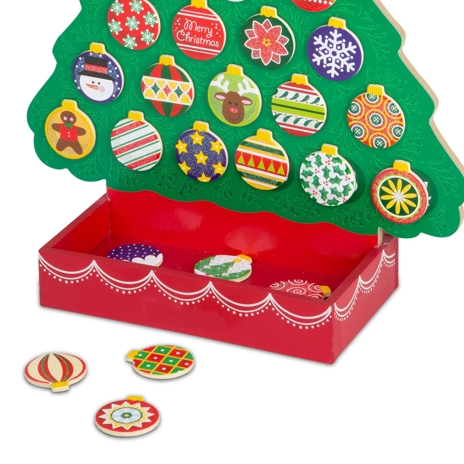 Melissa & Doug Countdown to Christmas Adventskalender Holz magnetisch