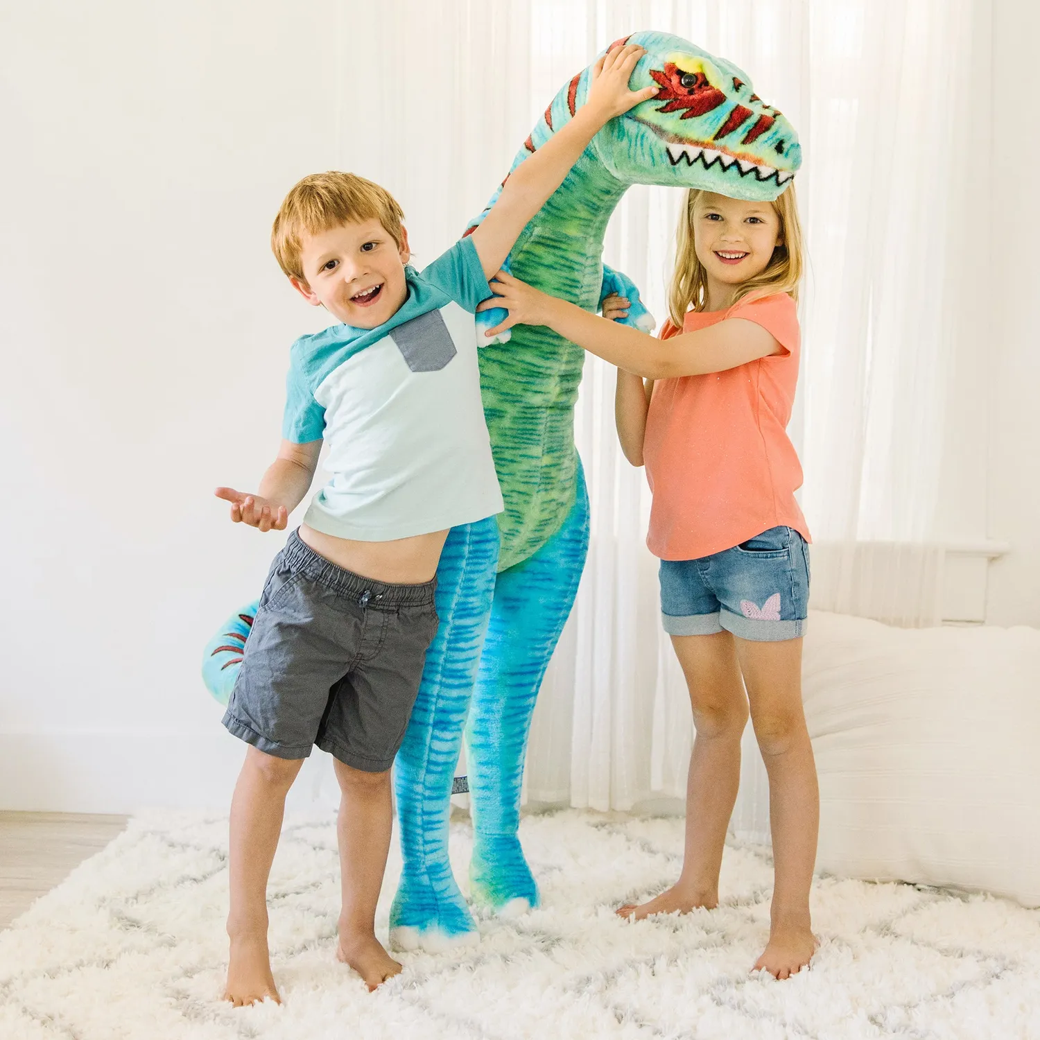 Melissa & Doug T-Rex Plüschtier Riesig 130 cm Stehend