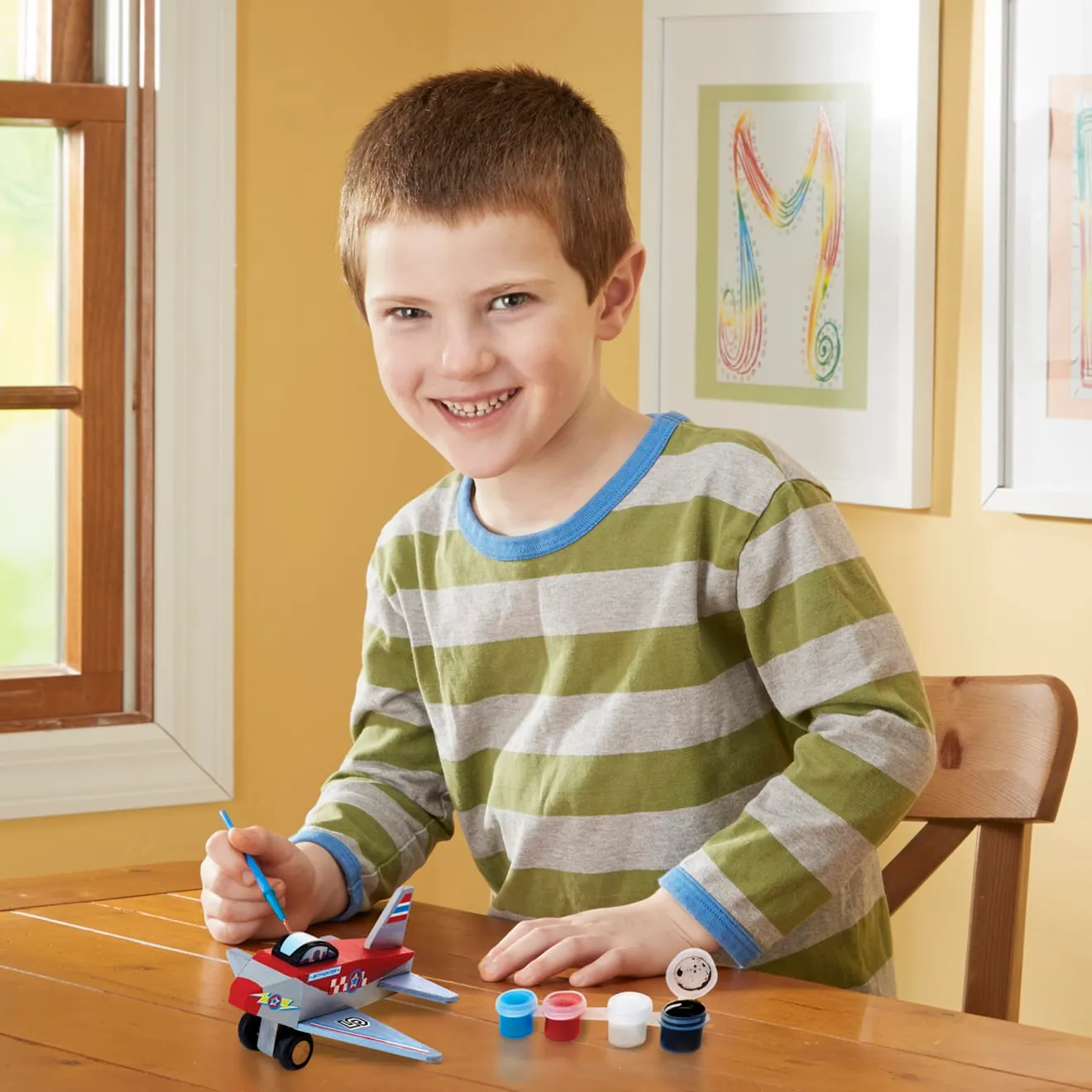 Melissa & Doug Decorate-Your-Own Flugzeug Bastelset Holz bemalbar