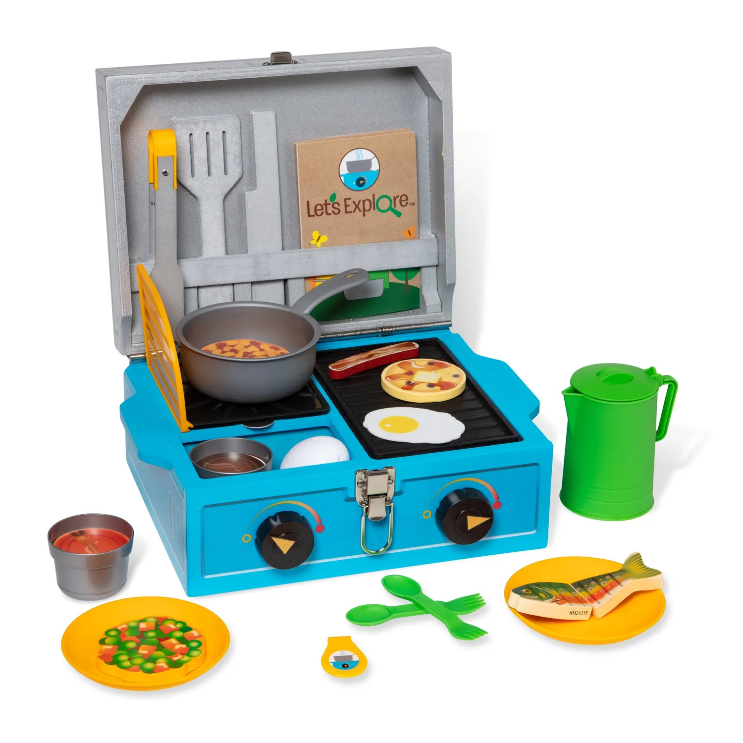 Melissa & Doug Let's Explore Camping Spielküche Holz 24-teilig