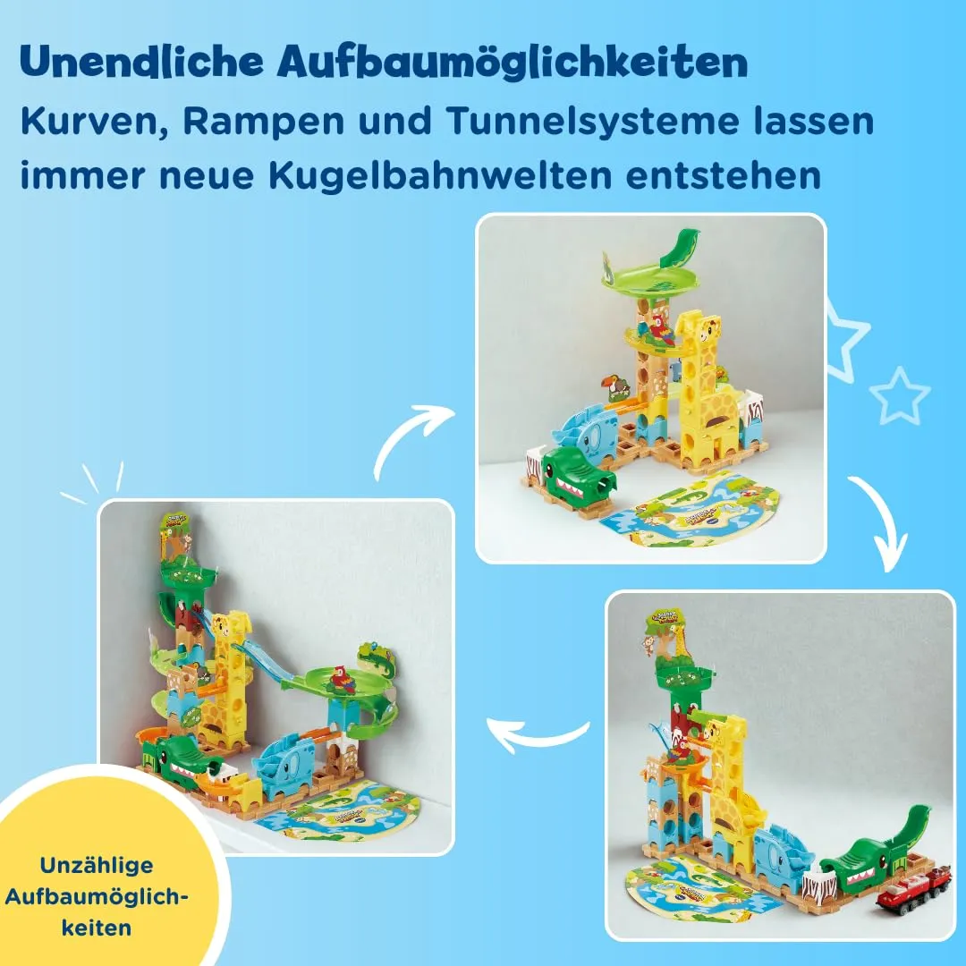 VTech Marble Rush J100 Tierisches Action-Set Kugelbahn 58-tlg.