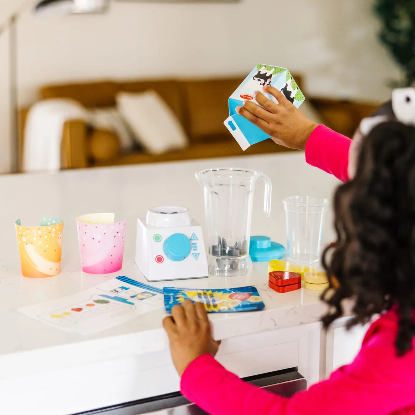 Melissa & Doug Smoothie Maker Spielset 22-teilig Holzfrüchte