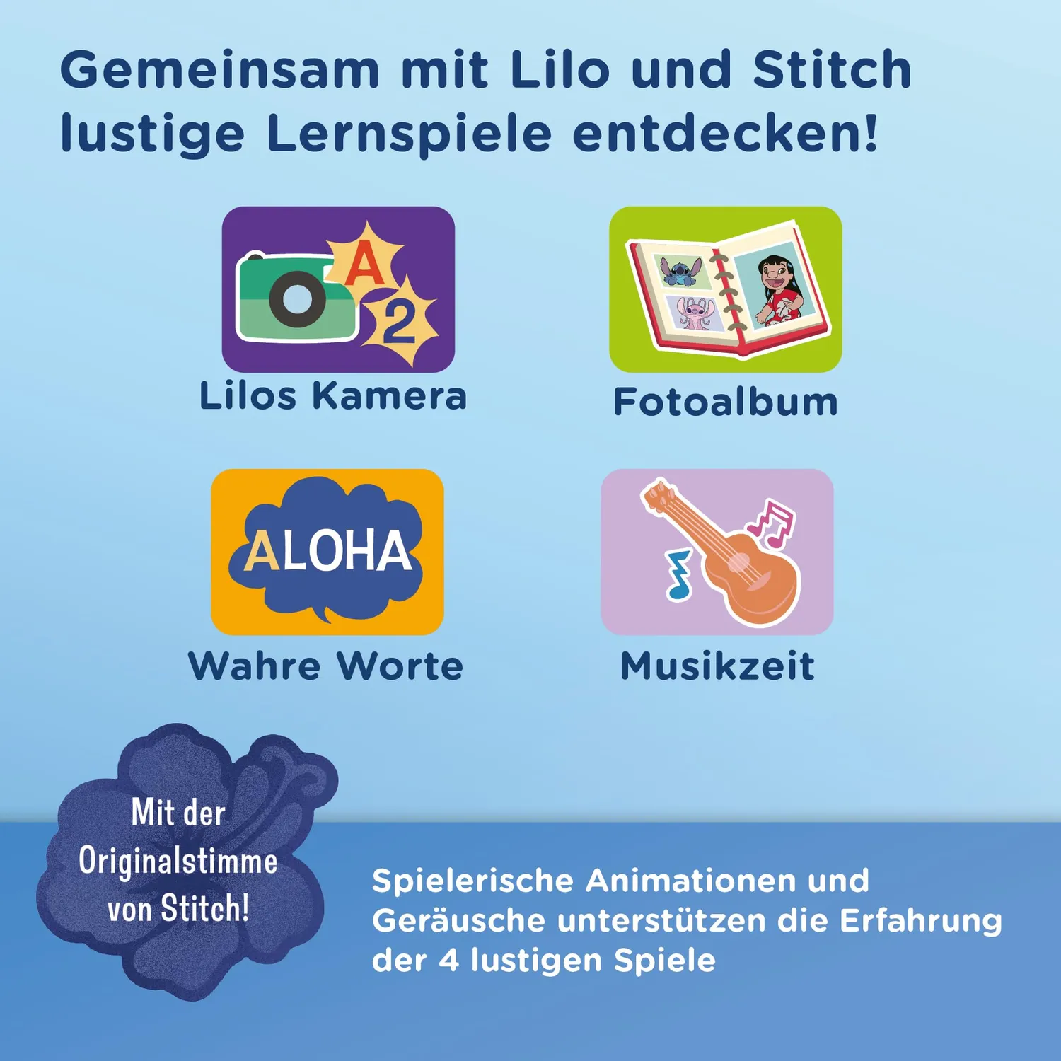 VTech Stitch Lerntablet 80-586104 Klavier 4-7 Jahre