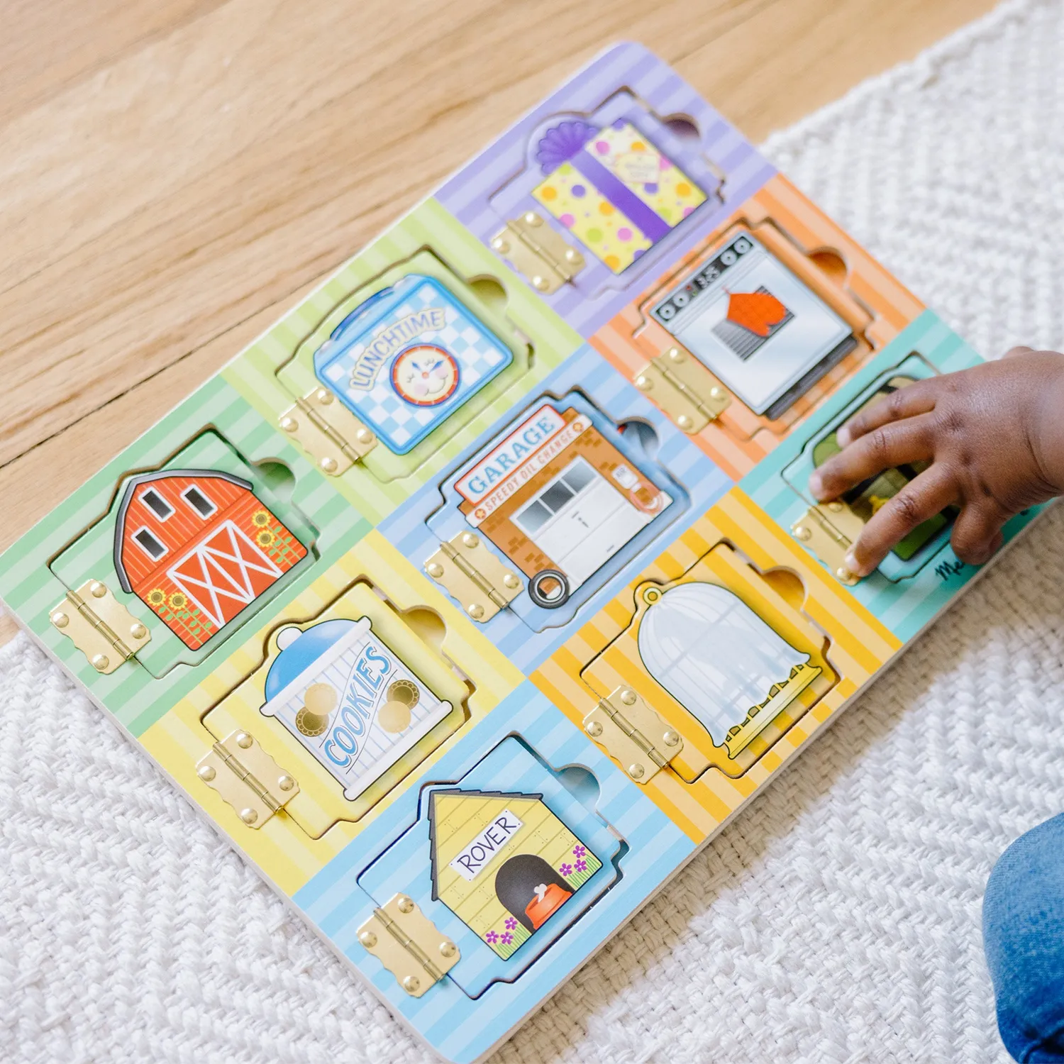 Melissa & Doug Hide & Seek Board Magnetspiel Holz 3-5J