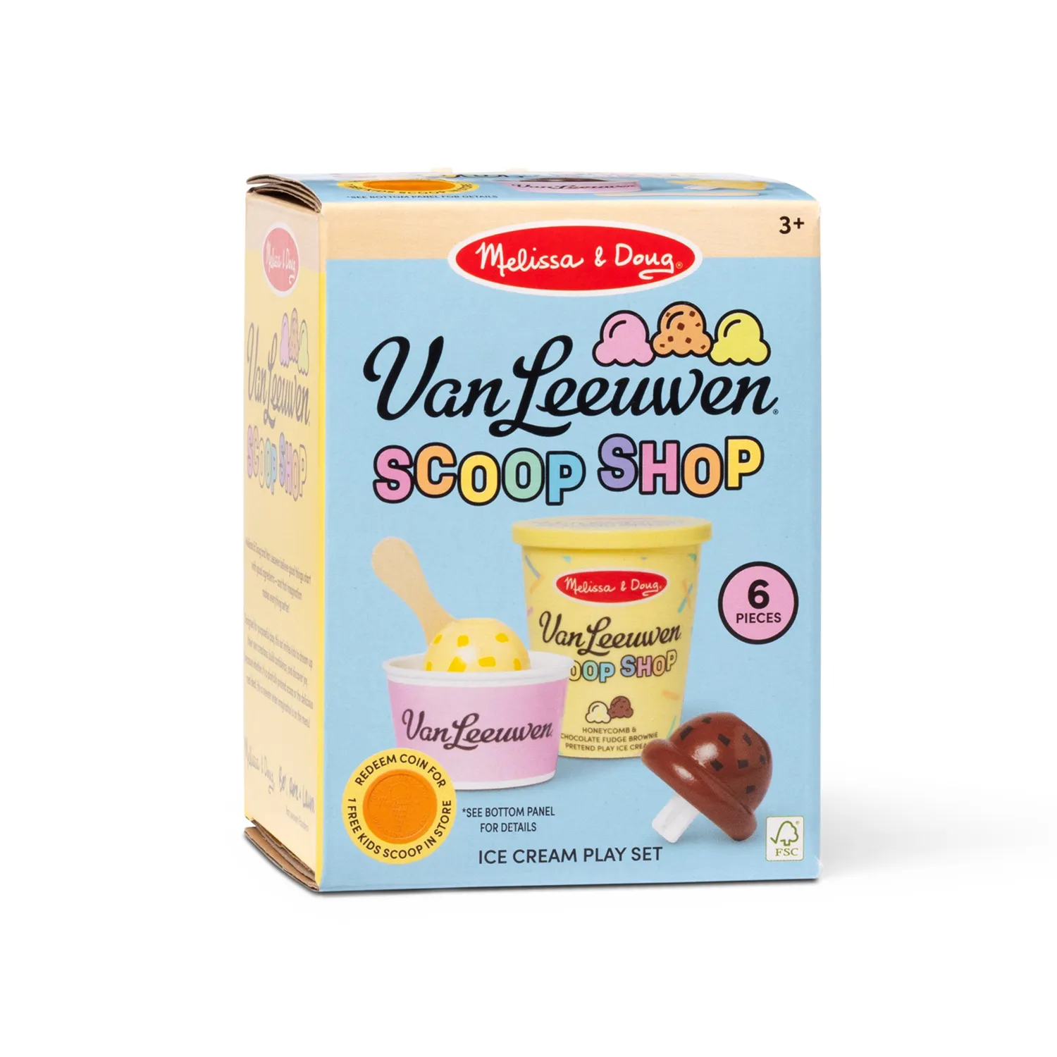 Melissa & Doug Van Leeuwen Eis-Set Kugeleis Holz