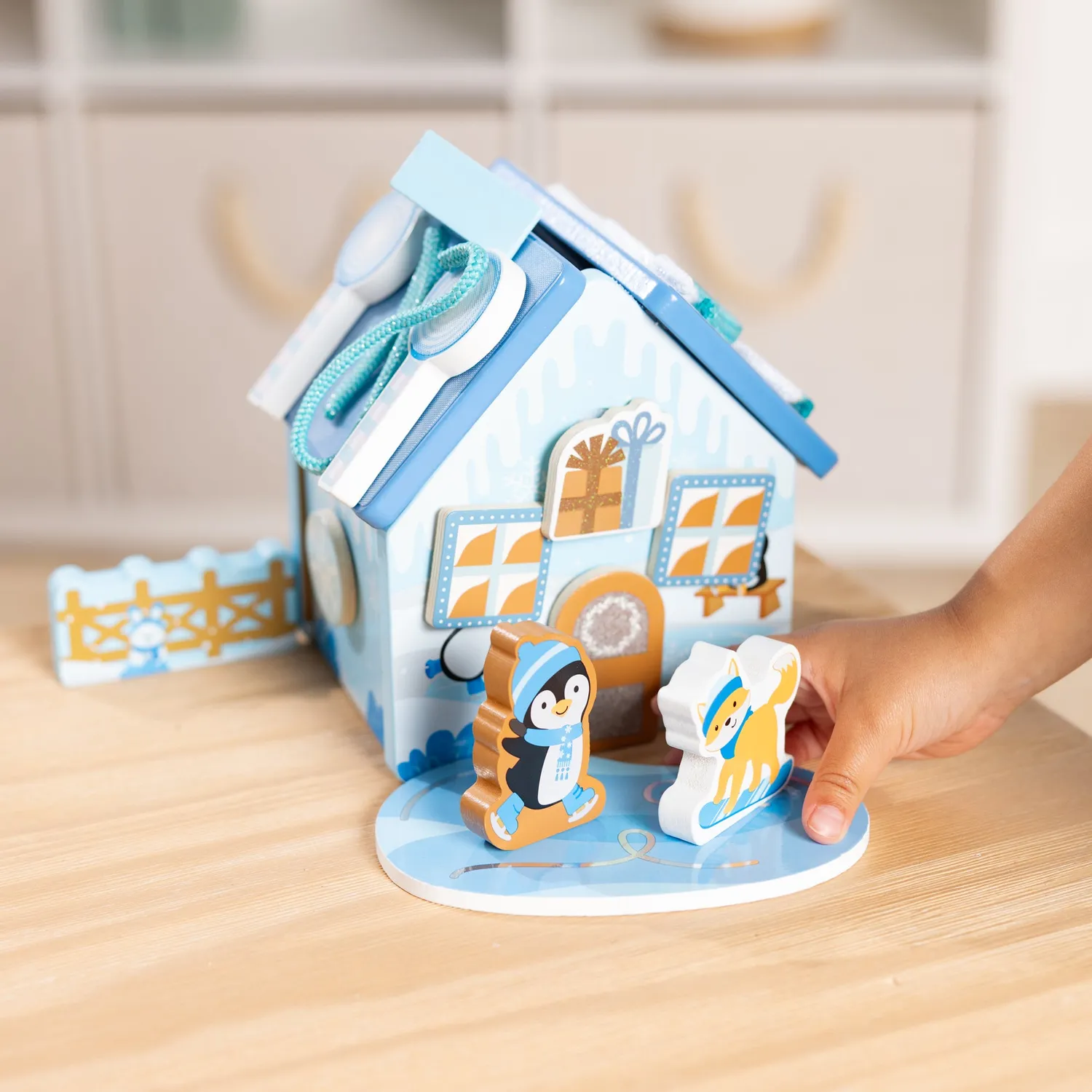 Melissa & Doug Lebkuchenhaus Spielset Holz Winter Frost