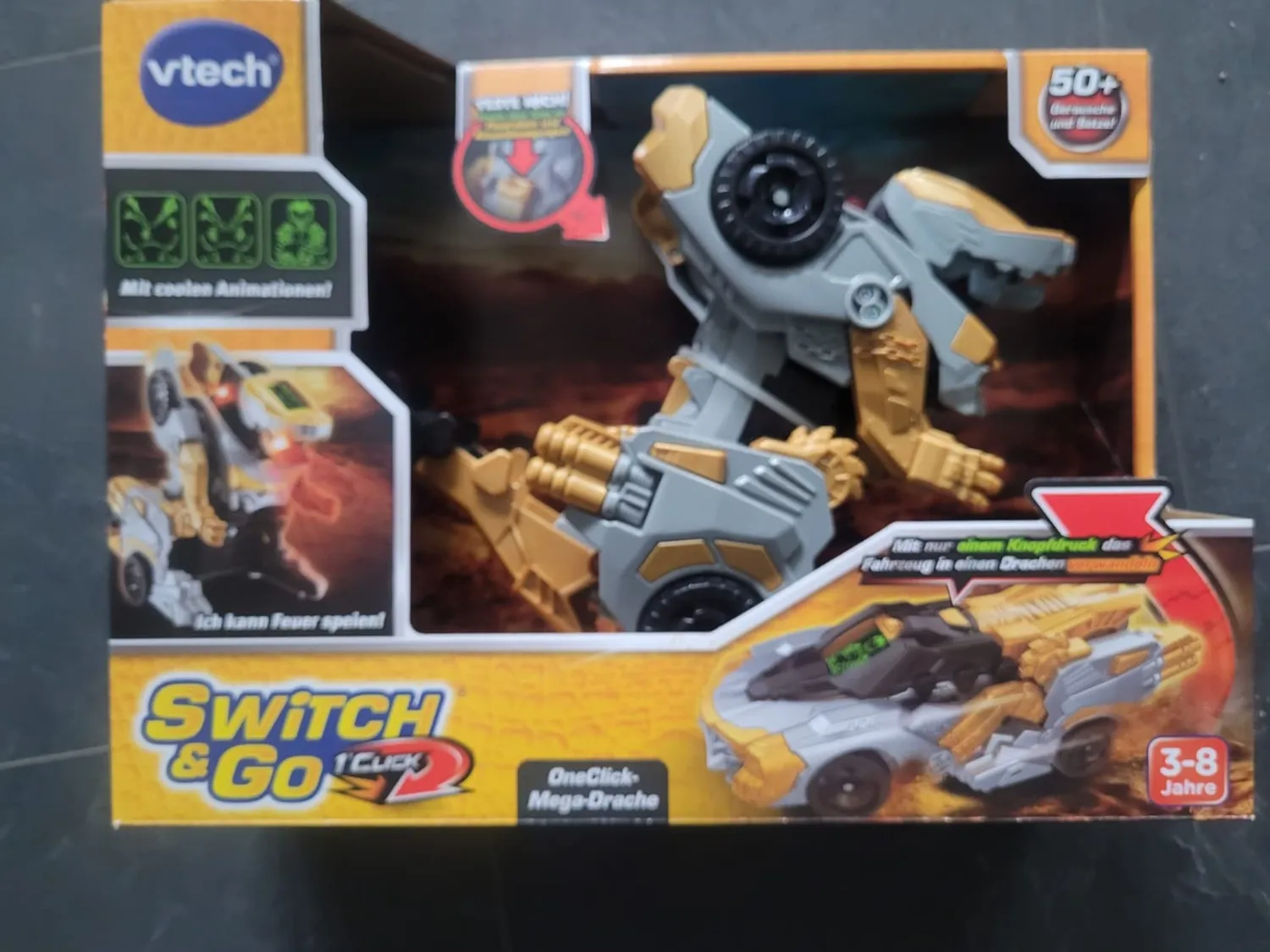 VTech Switch & Go OneClick Mega Drache 2in1 Transformer 3-8 Jahre