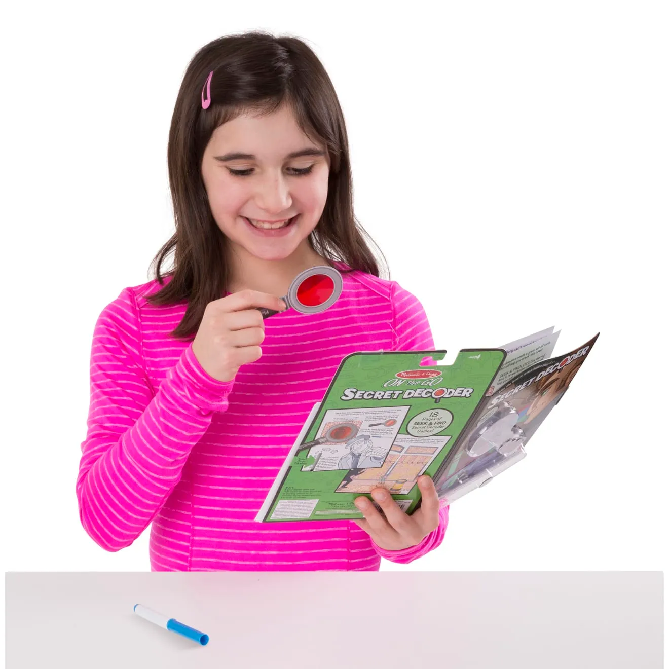 Melissa & Doug Secret Decoder Rätselheft Slippery Flippers mit Geheimstift