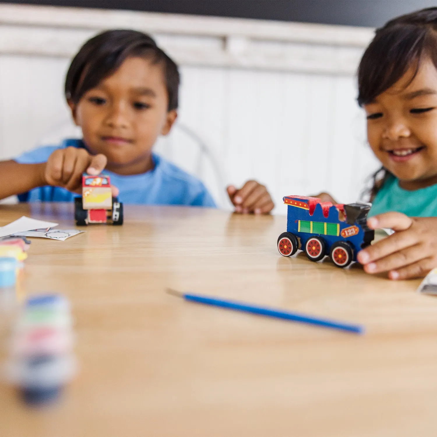 Melissa & Doug Created by Me Vehicles Bastelset 2er-Pack Holz