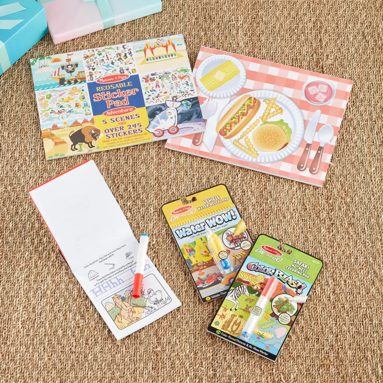 Melissa & Doug Adventure Stickerbuch 245 Sticker wiederverwendbar