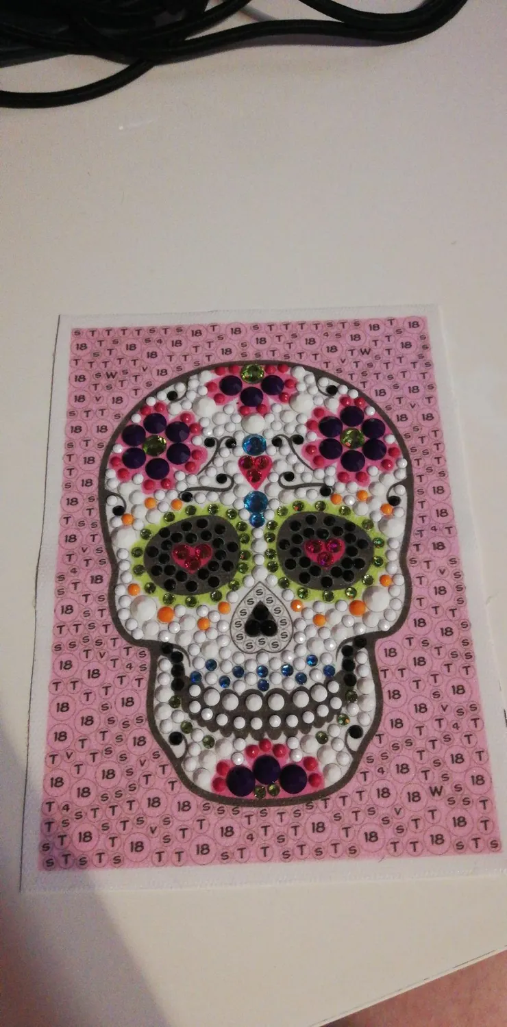 Buki Be Teens Glitters Totenkopf Diamond Painting Rahmen