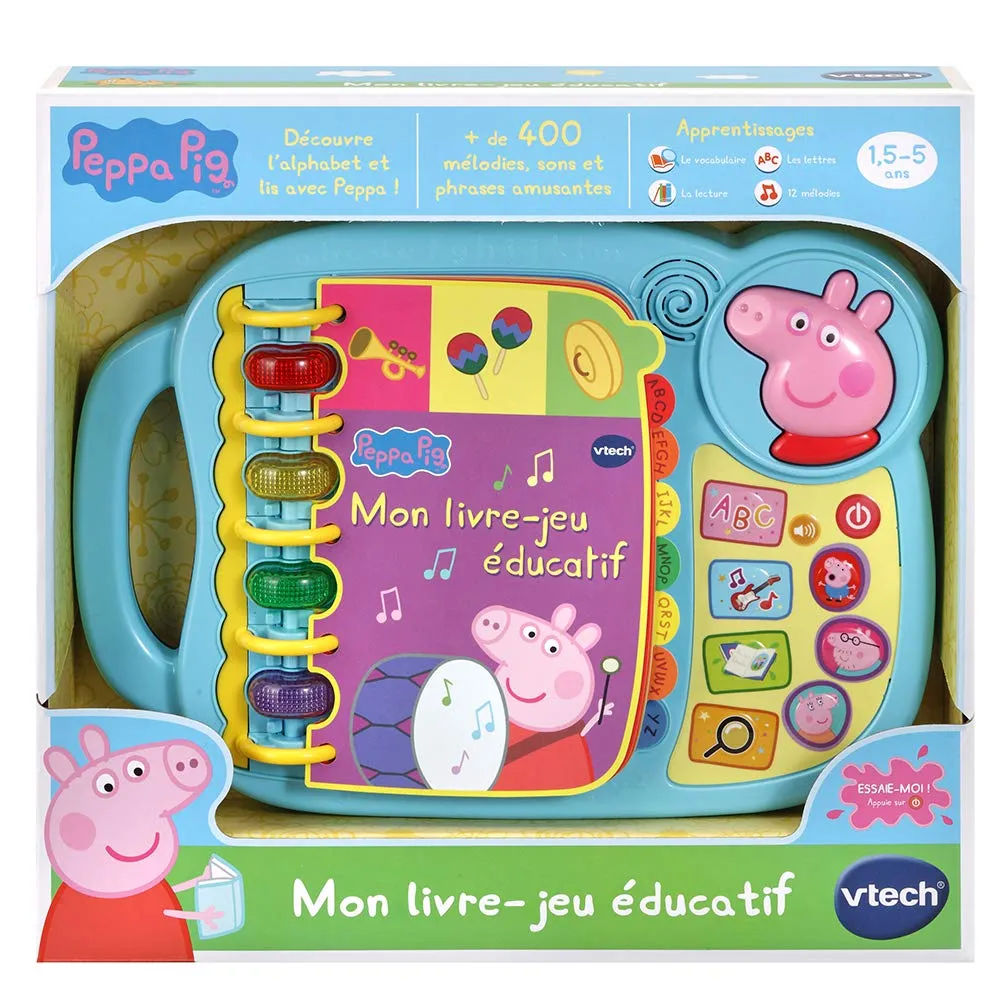 VTech Peppa Pig Lernbuch Kinderbuch französisch mehrfarbig