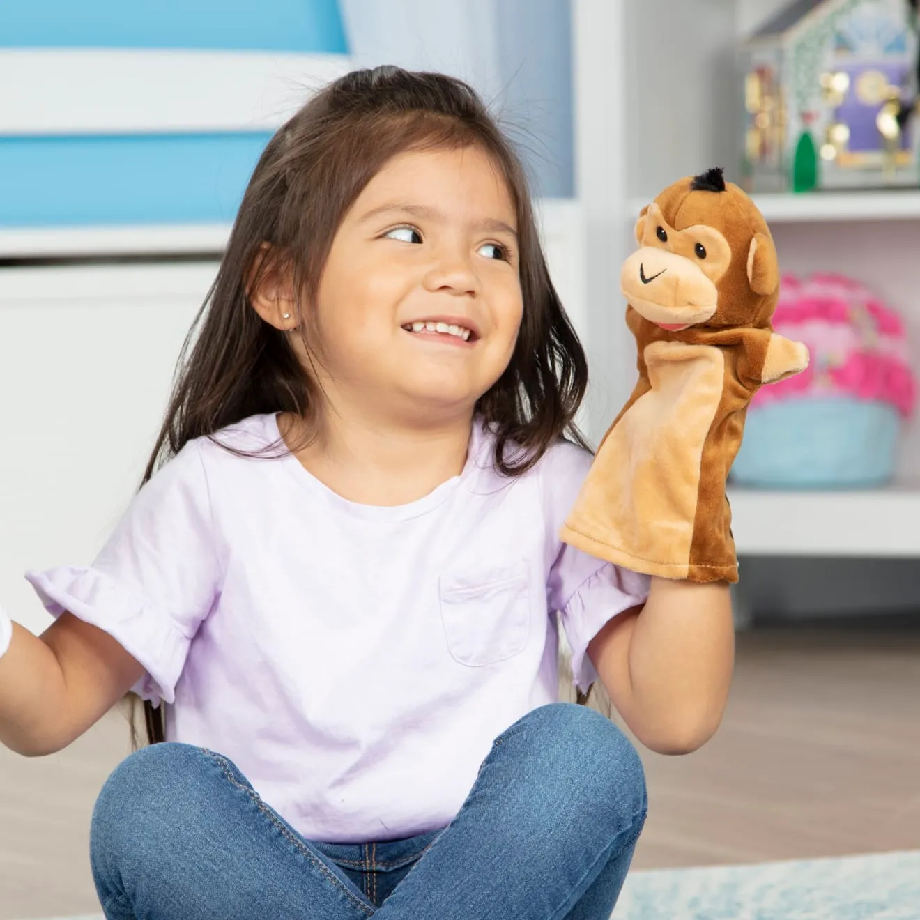Melissa & Doug Safari Buddies Handpuppen 6er Set