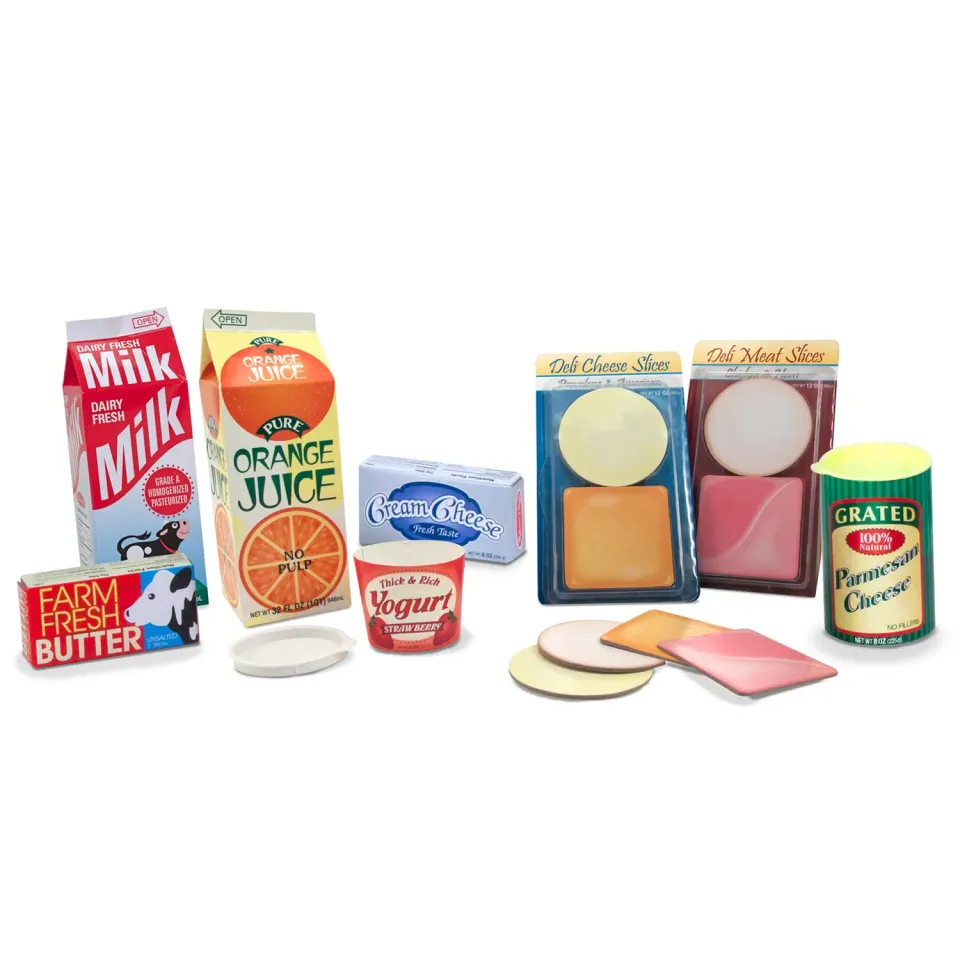 Melissa & Doug Fridge Fillers Spiellebensmittel Set