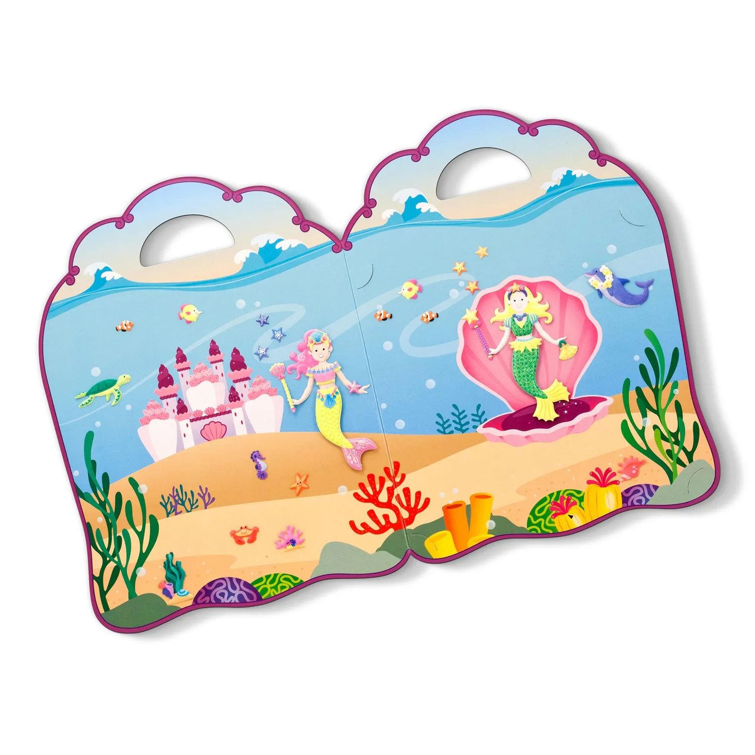 Melissa & Doug Mermaid Puffy Sticker Set 65 Sticker wiederverwendbar