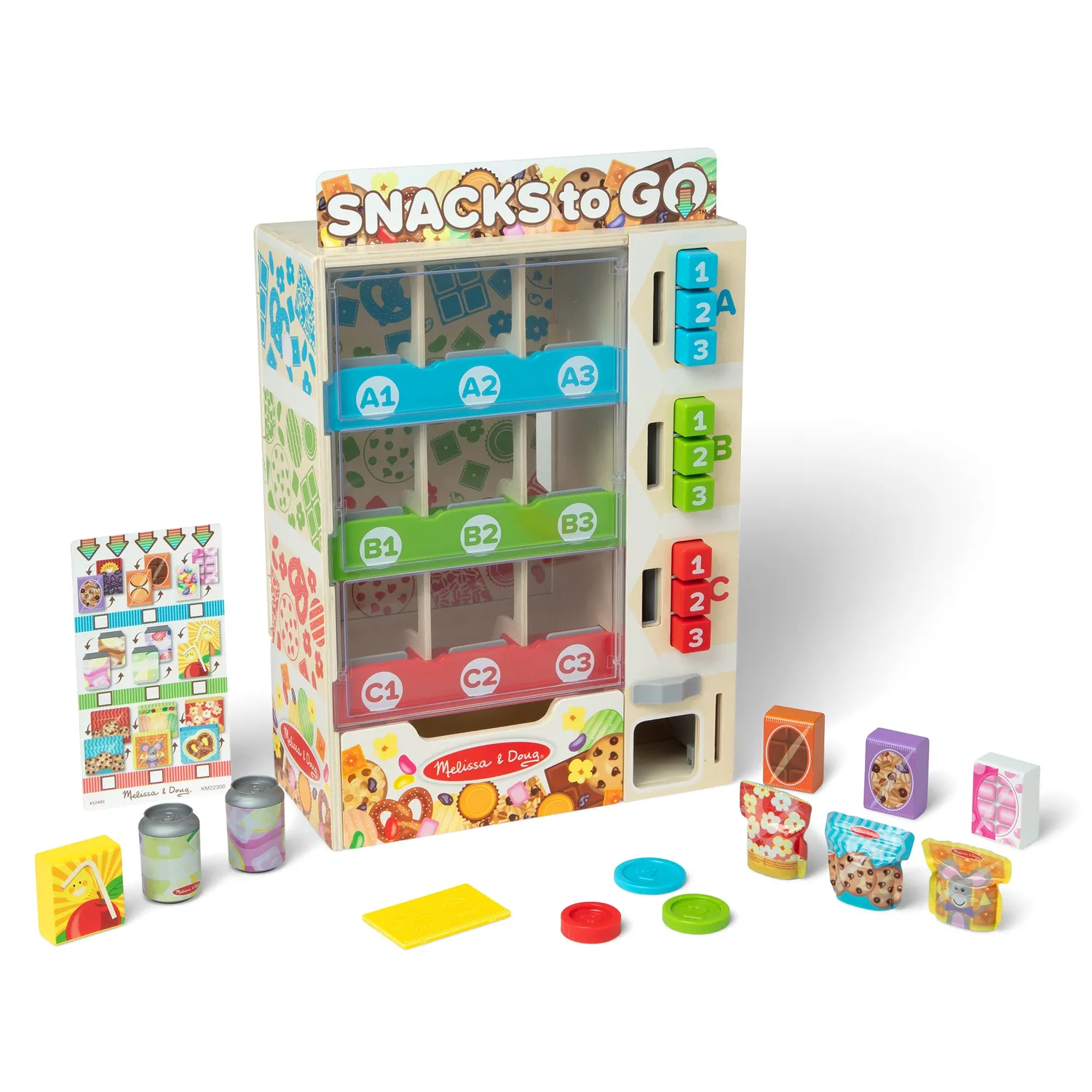 Melissa & Doug Sort Stock Select Verkaufsautomat Holz Set