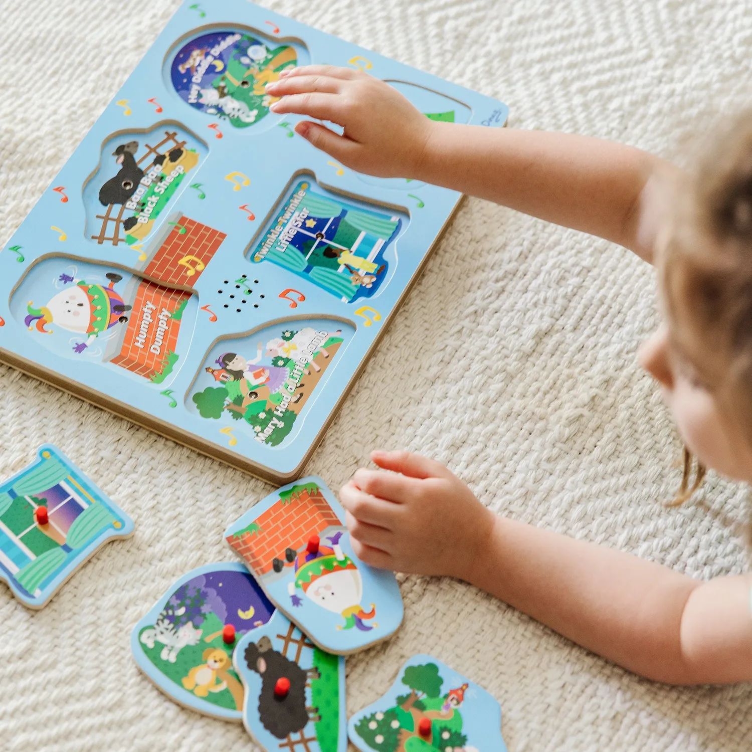 Melissa & Doug Nursery Rhymes Soundpuzzle Holz 6 Teile