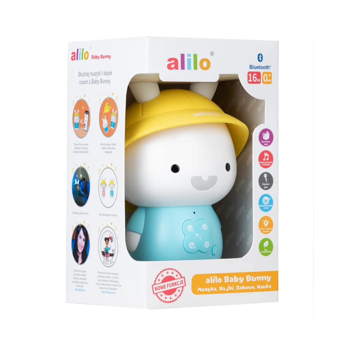 Alilo Baby Bunny G9S+ MP3-Player Nachtlicht gelb Bluetooth