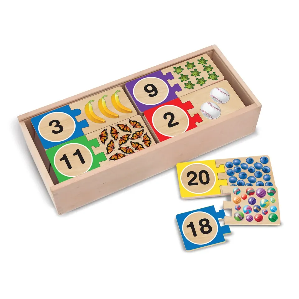 Melissa Doug Self-Correcting Number Puzzles Zahlenpuzzle 40-tlg