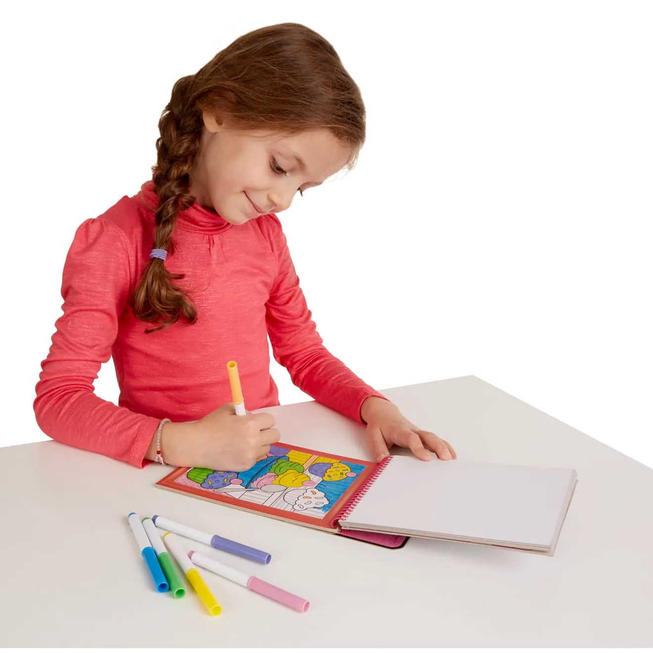 Melissa & Doug On the Go Malen nach Zahlen Einhorn 12 Tafeln