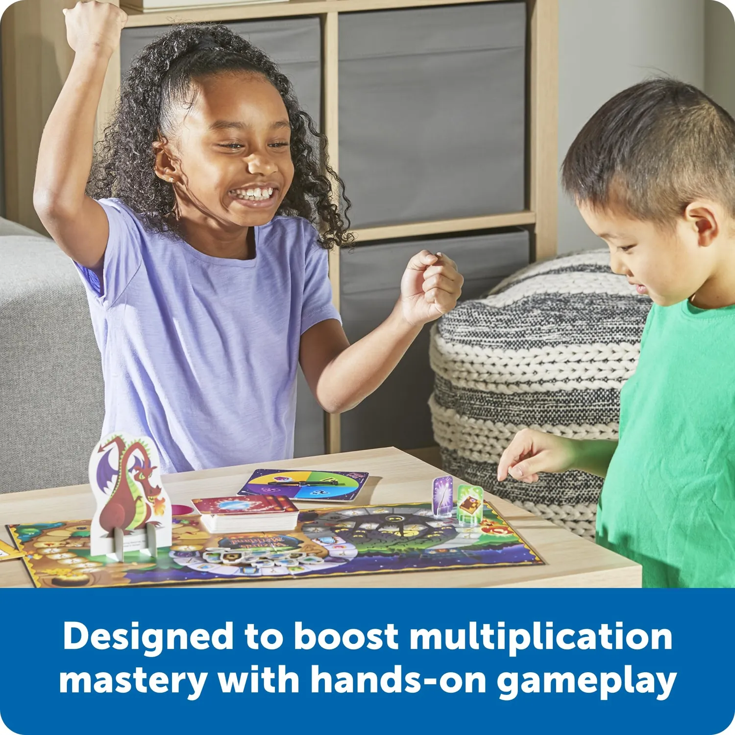 Learning Resources Wizards of Mathland Einmaleins Brettspiel ab 6 Jahren