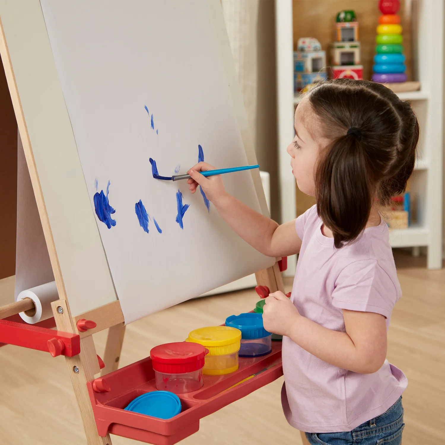 Melissa & Doug Staffelei Papierrolle weiß 23 m