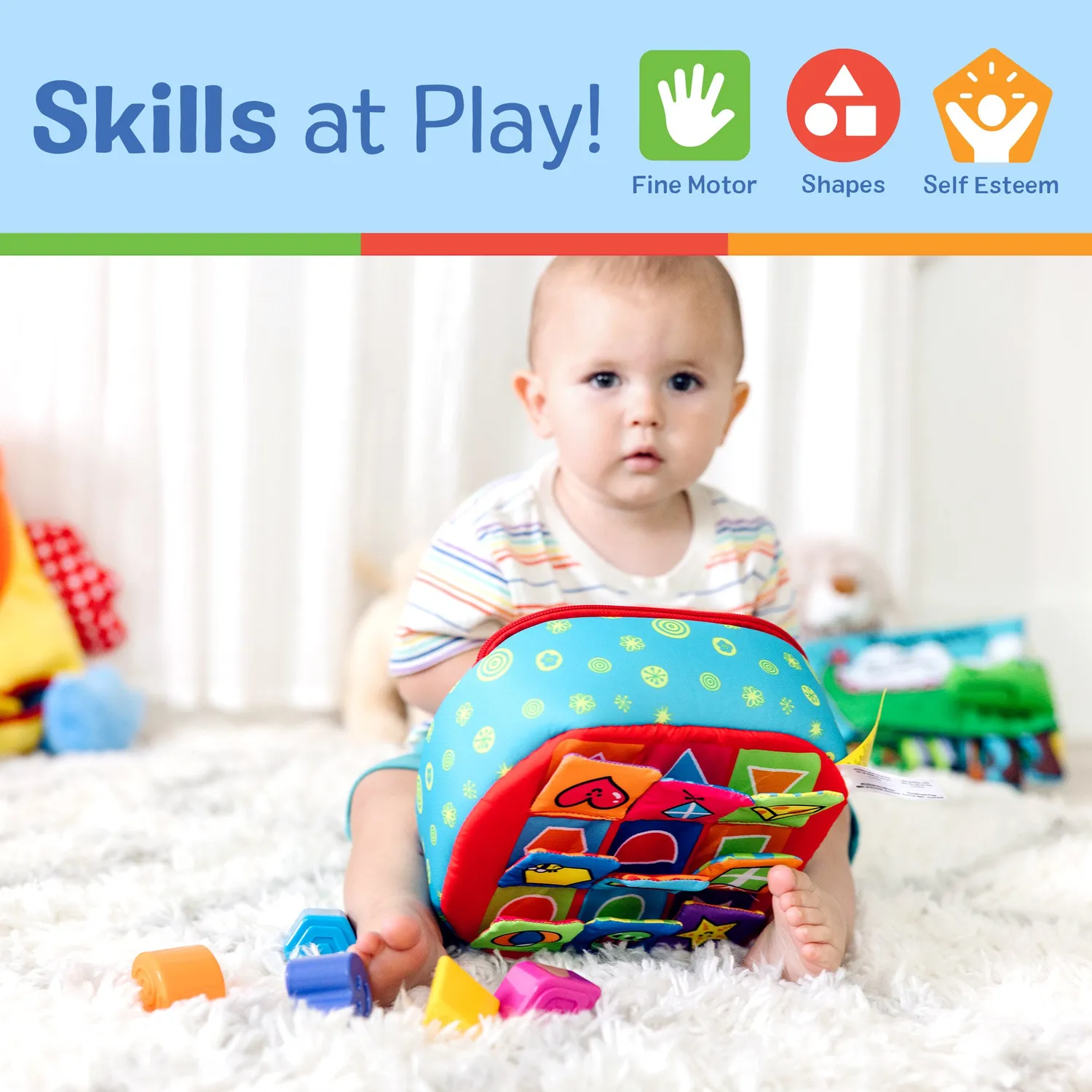 Melissa & Doug K's Kids Take-Along Shape Sorter Formensortierer Baby