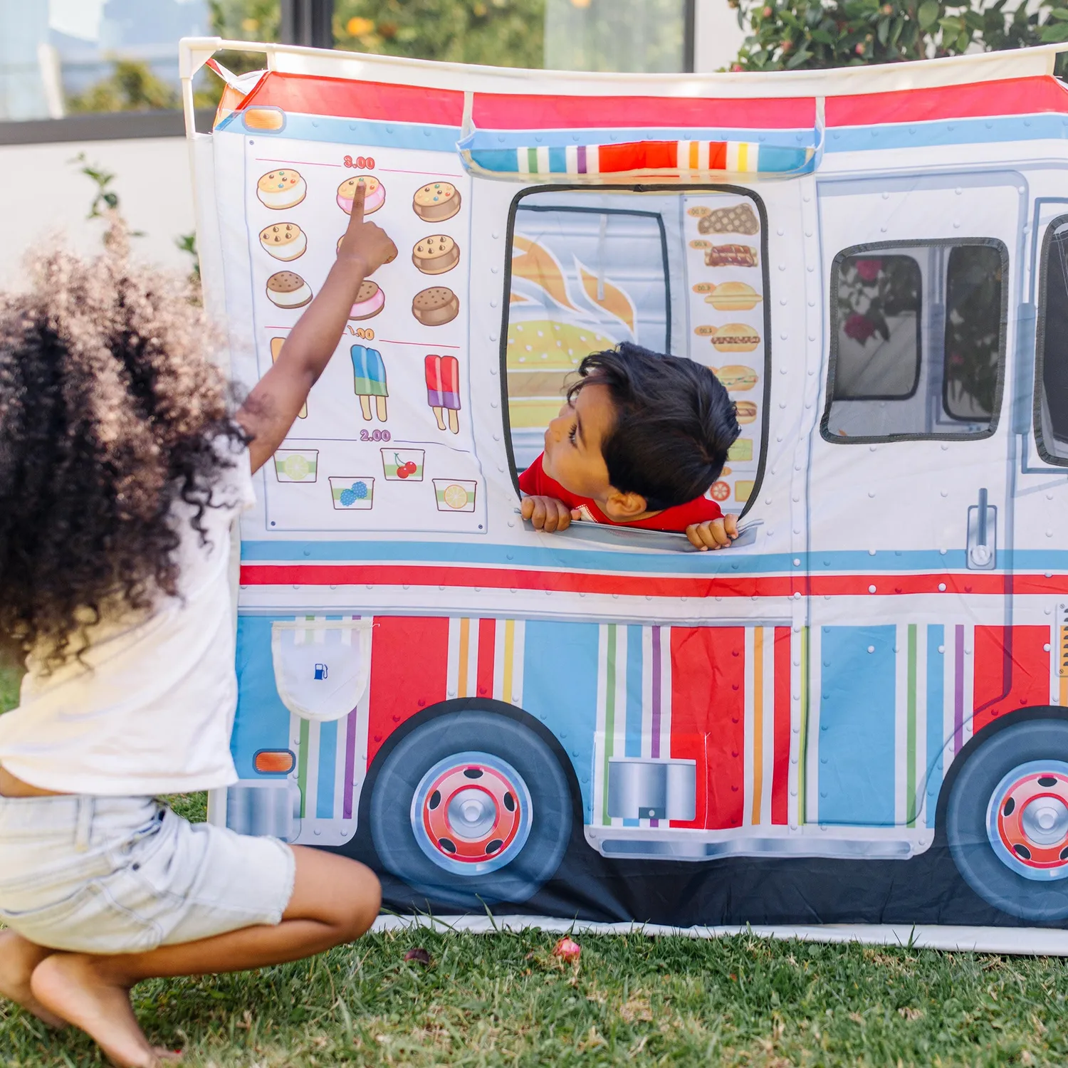 Melissa and Doug Food Truck Play Tent Spielzelt 2in1