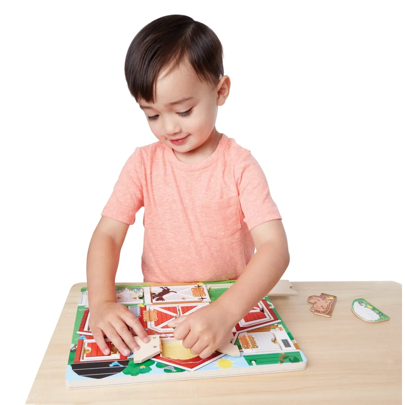 Melissa & Doug Hide & Seek Farm Magnetspiel Holz ab 3 Jahre
