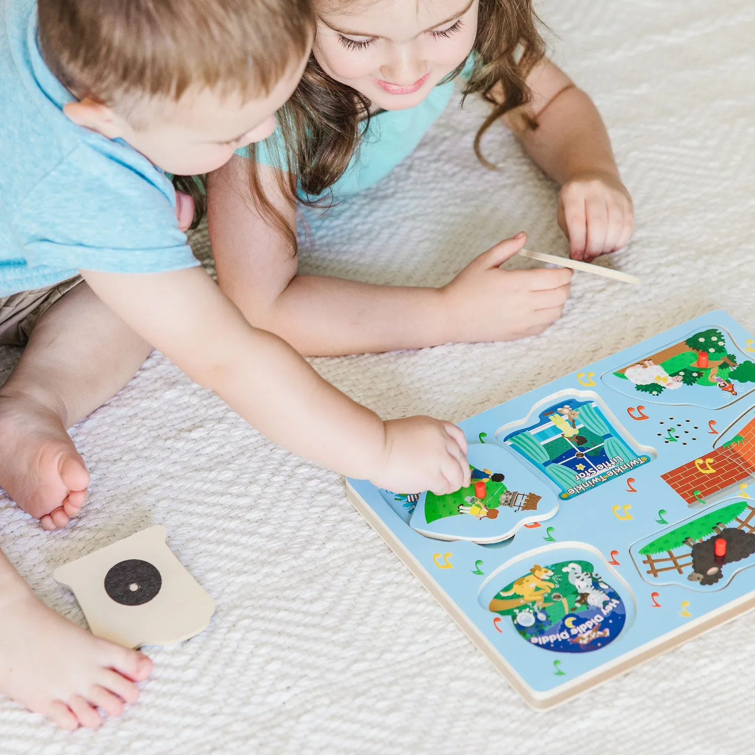Melissa & Doug Nursery Rhymes Soundpuzzle Holz 6 Teile