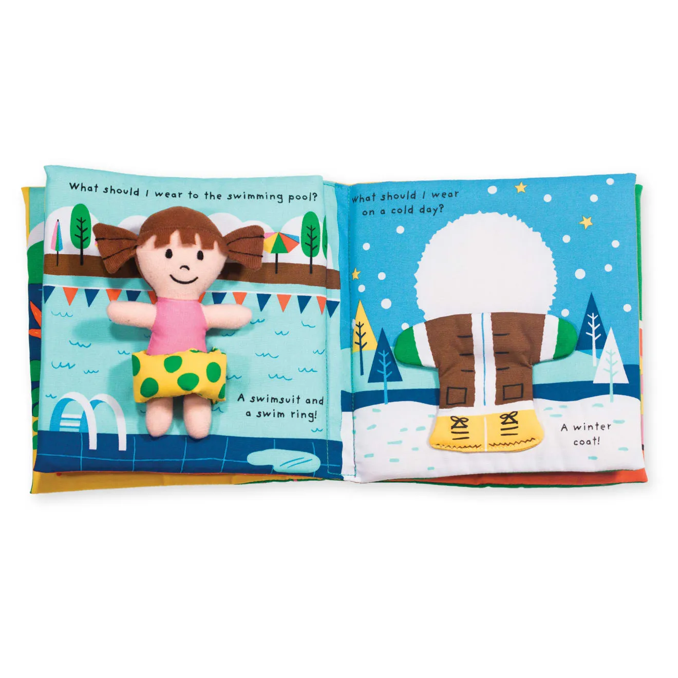 Melissa & Doug K's Kids Stoffbuch Anziehen Baby