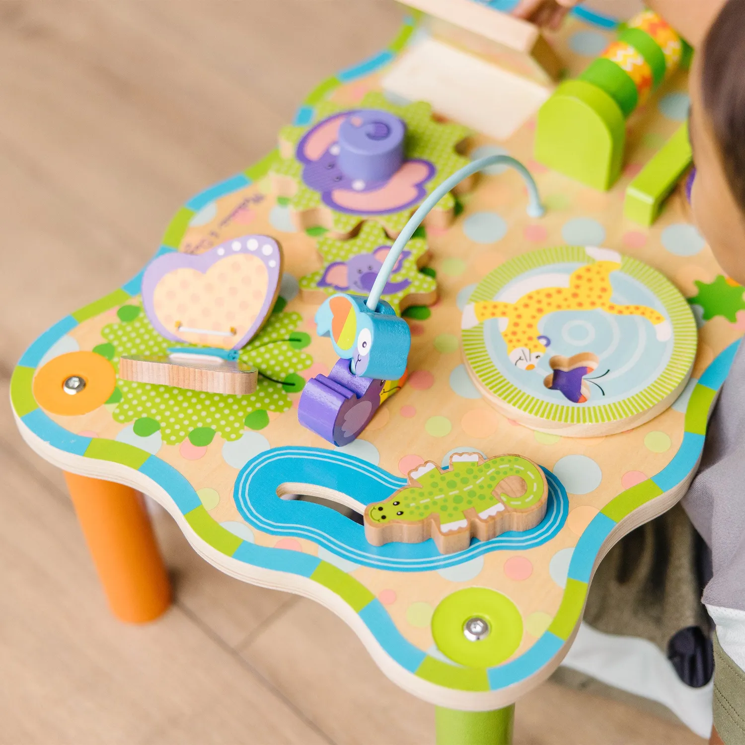 Melissa & Doug First Play Jungle Aktivitätstisch Holz