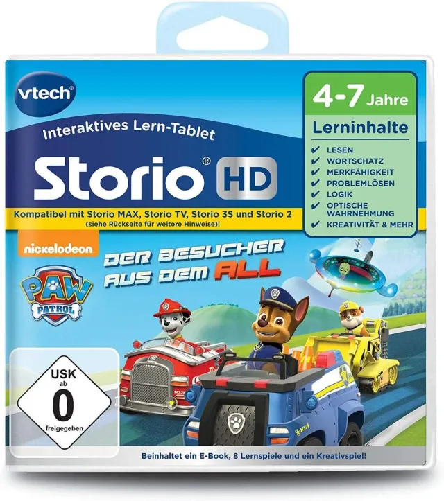 VTech 80-274104 Paw Patrol Lernspiel Tablet TV-Modul