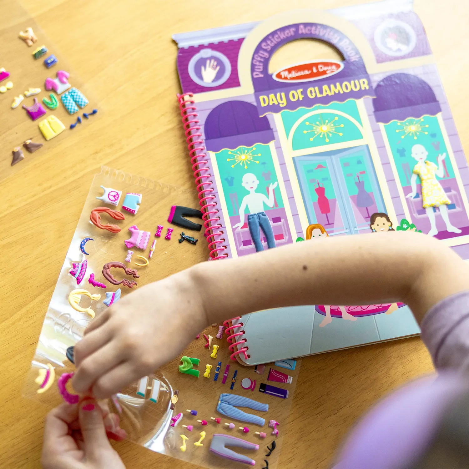 Melissa & Doug Day of Glamour Puffy Stickerbuch 196 Sticker