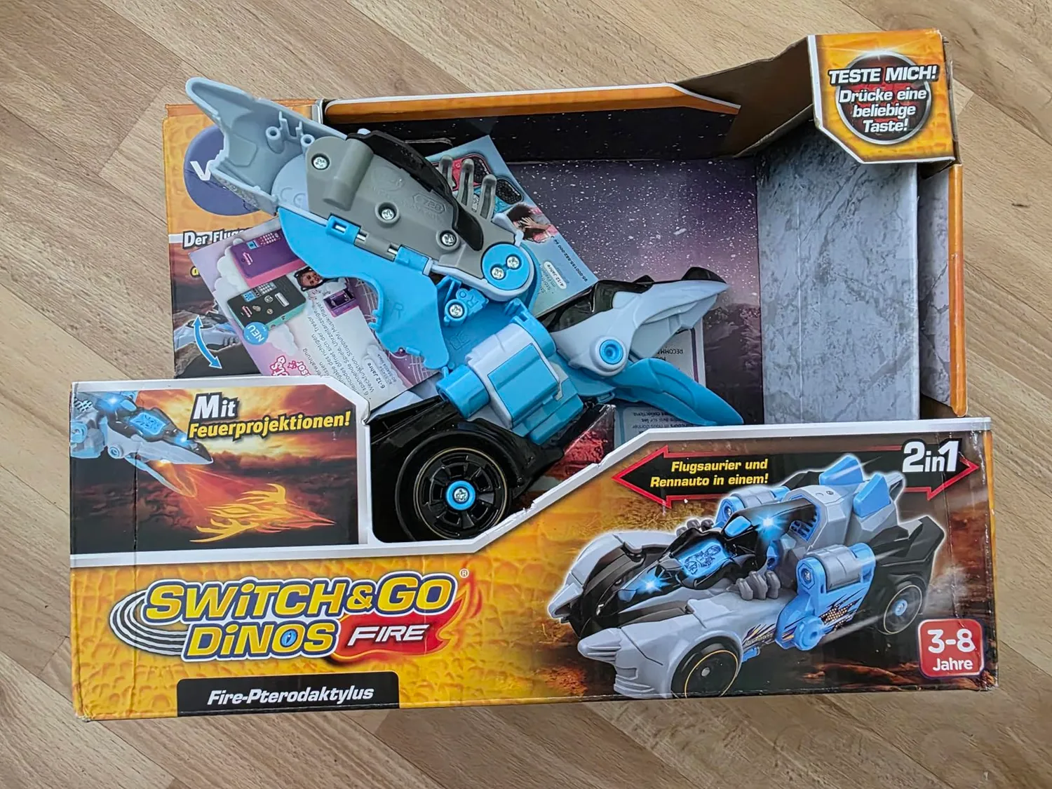 VTech Switch & Go Dinos Pterodaktylus Rennauto Feuer