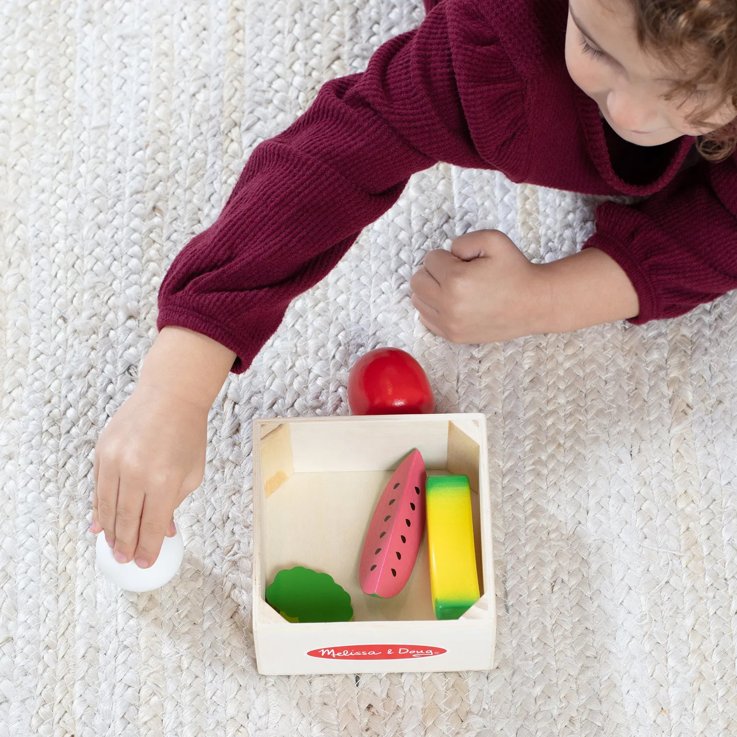 Melissa & Doug Food Groups Obst Gemüse Holzset