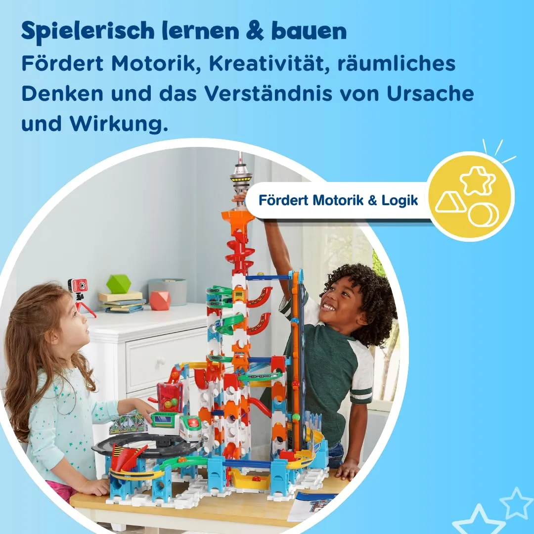 VTech Marble Rush Super Sky Tower XL300 E Kugelbahn 143 Teile