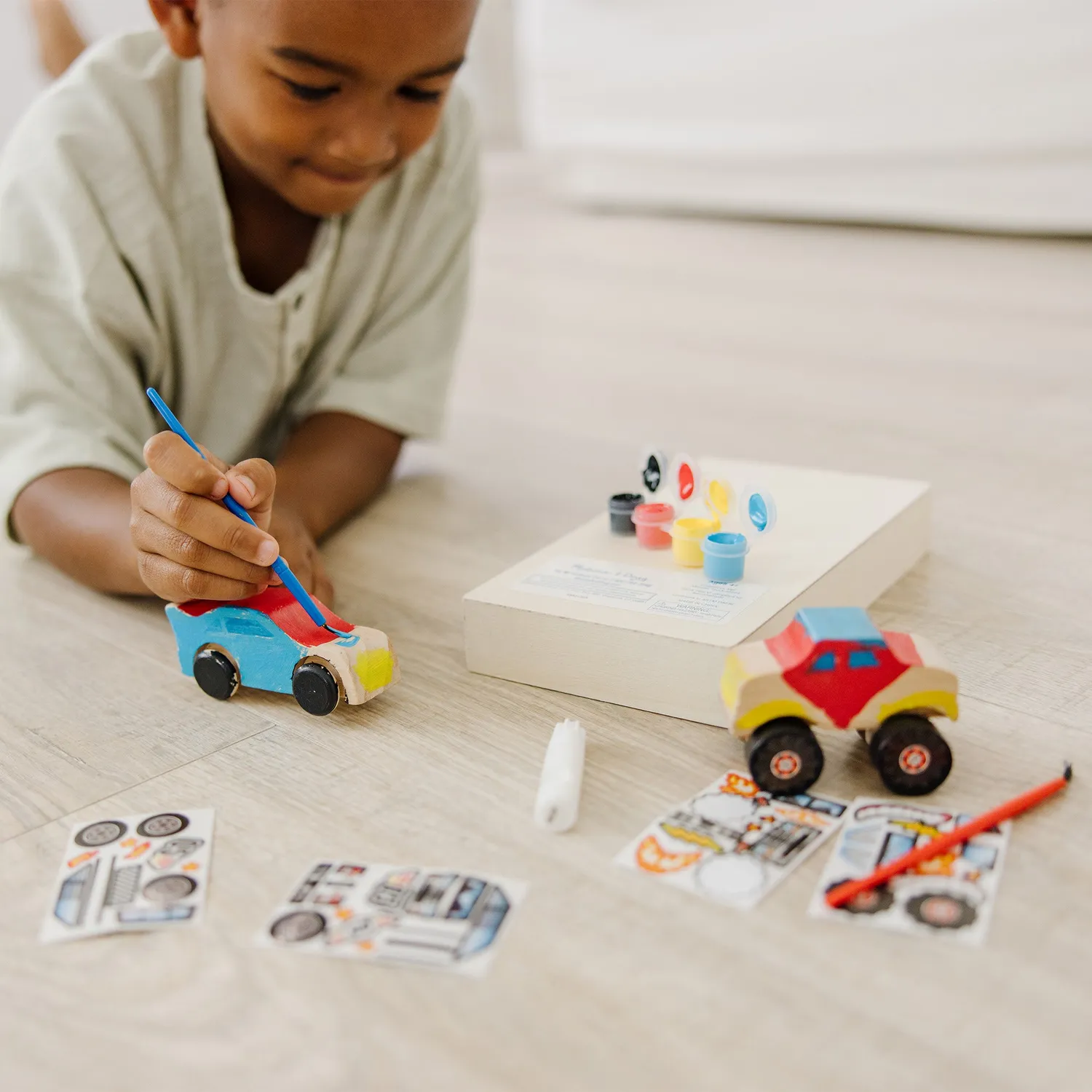 Melissa & Doug Created By Me Vehicles Bastelset 2er Rennauto Truck