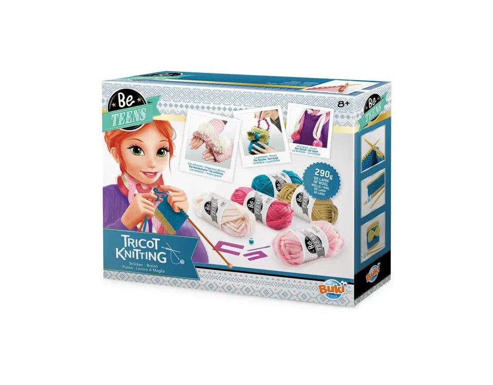 Buki Be Teens Strickset Tasche Schal Handschuhe für Kinder