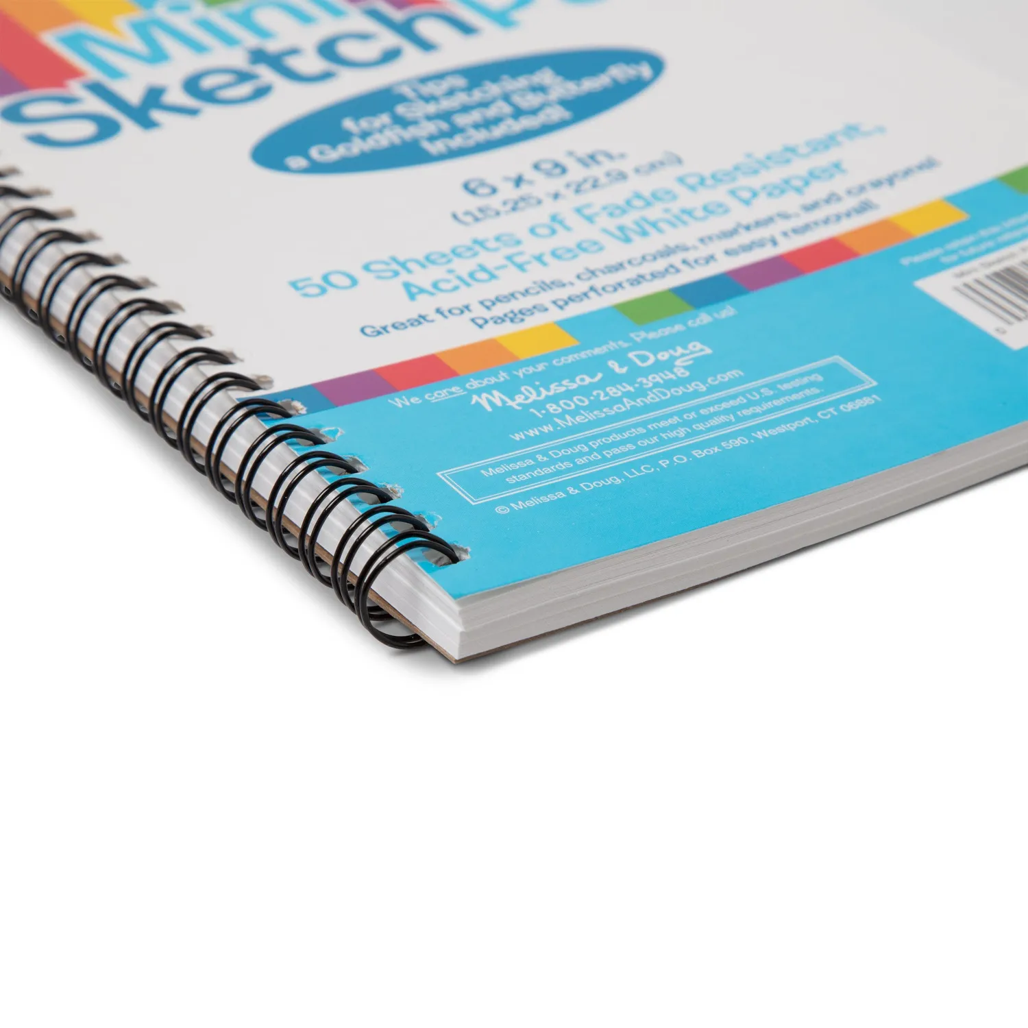 Melissa & Doug Mini Sketch Pad Skizzenblock 3er-Pack Profipapier