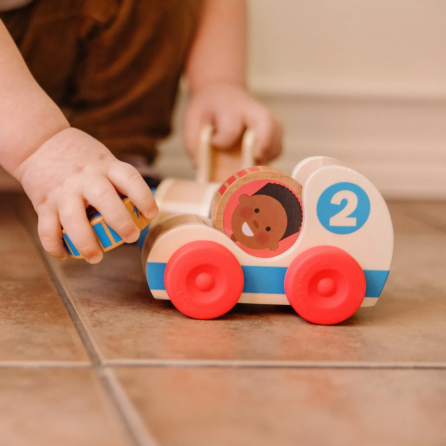 Melissa and Doug GO Tots Holz Rennautos 2er-Set