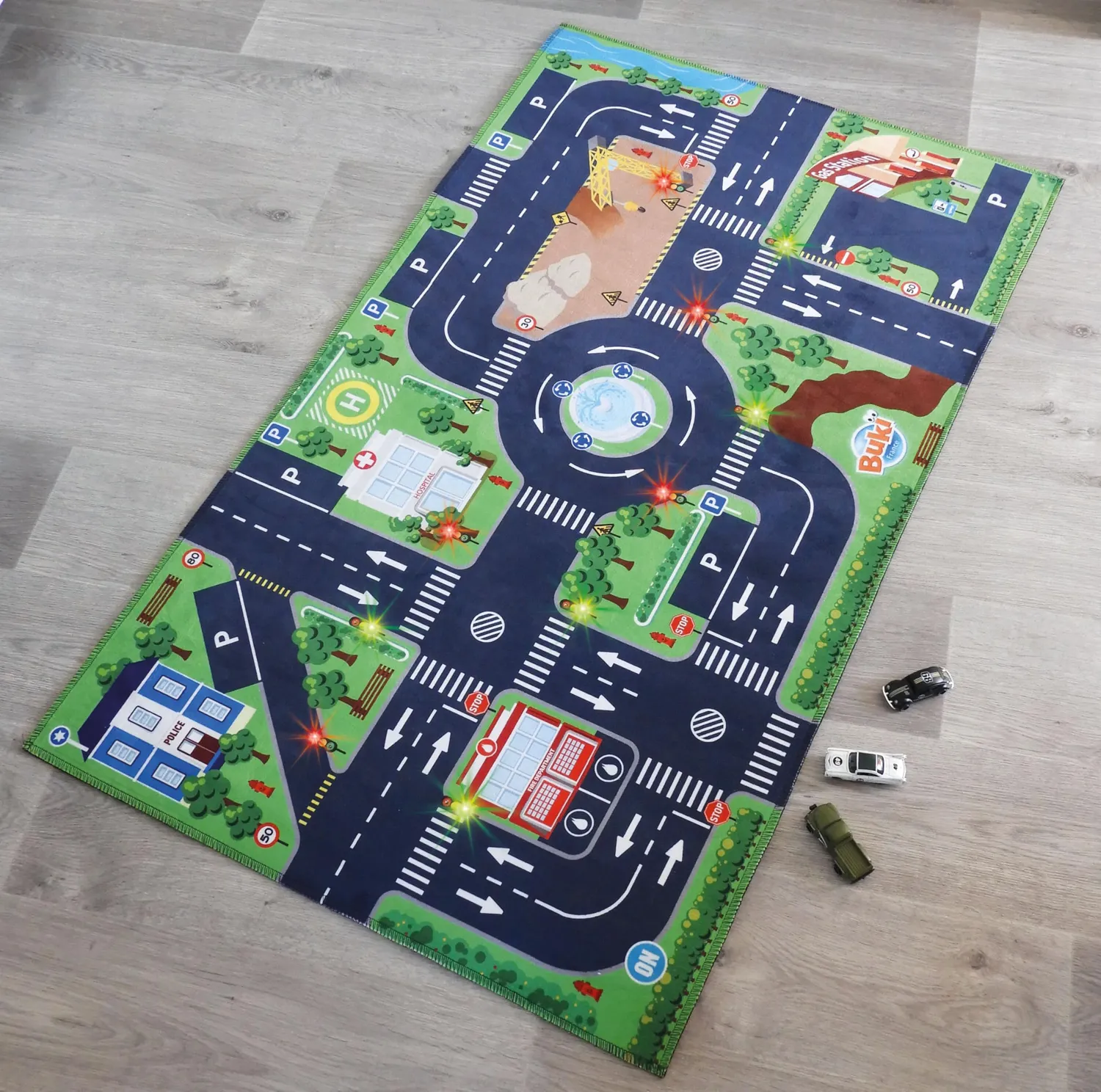 Buki France 5702 Straßenteppich mit Licht 72x120