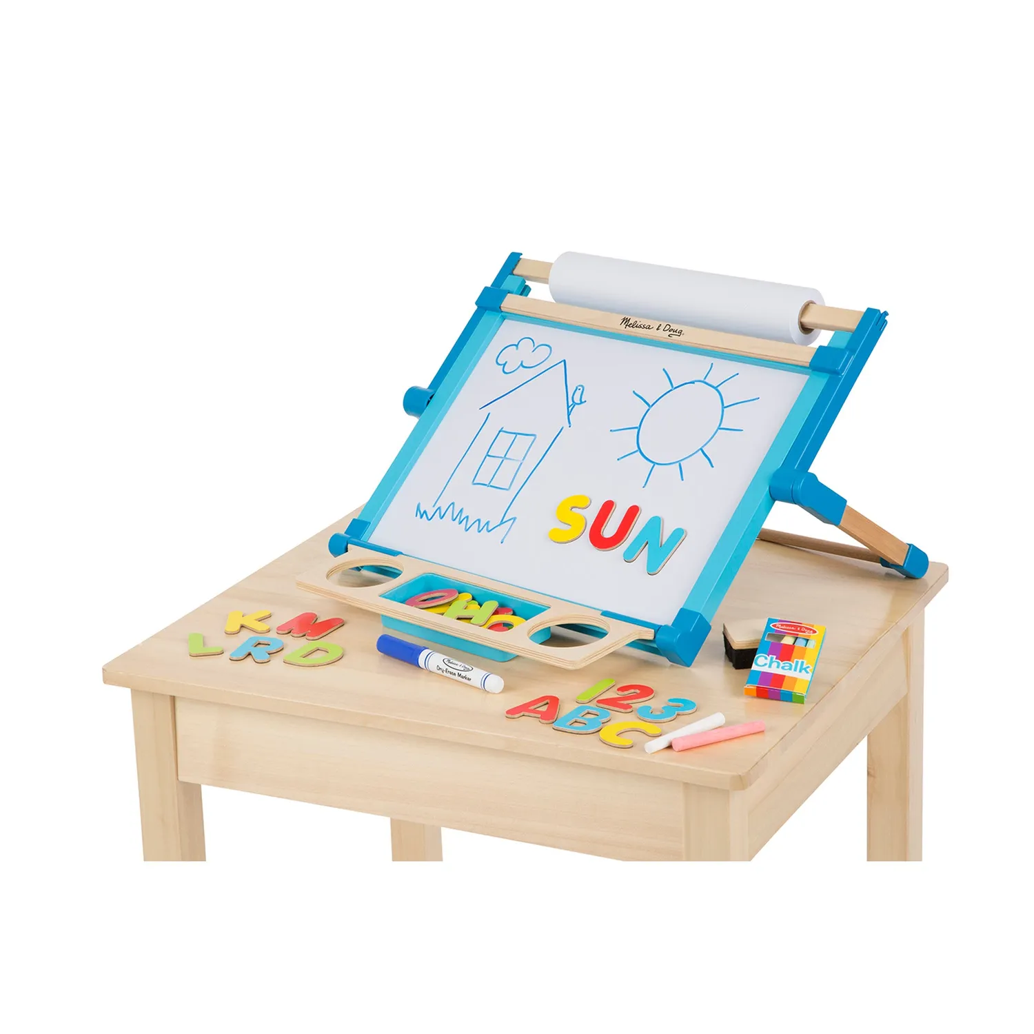 Melissa & Doug Double-Sided Magnetic Tabletop Easel Tischstaffelei Holz