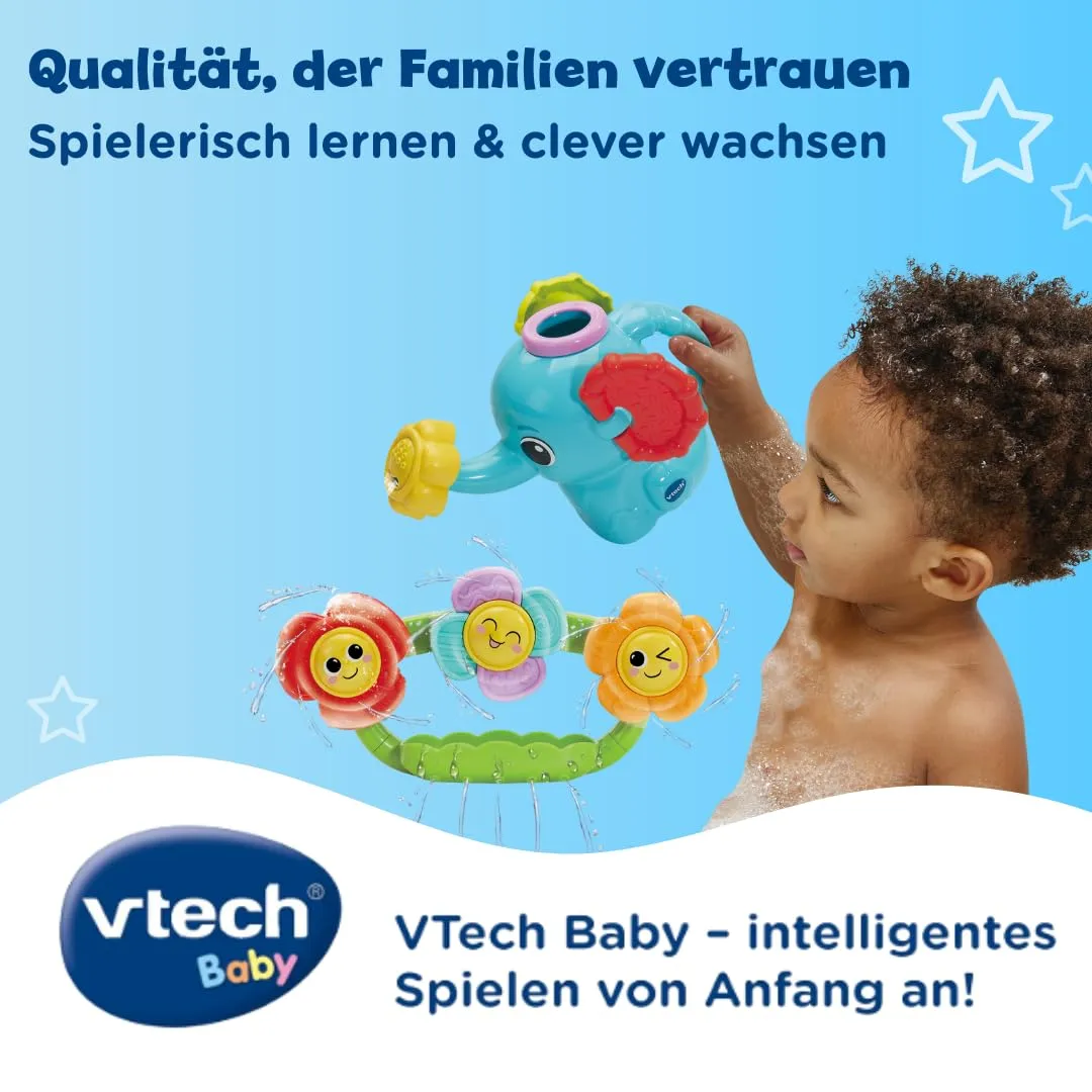 VTech Gieß-Elefant Badespielzeug Saugnapf Dreheffekt
