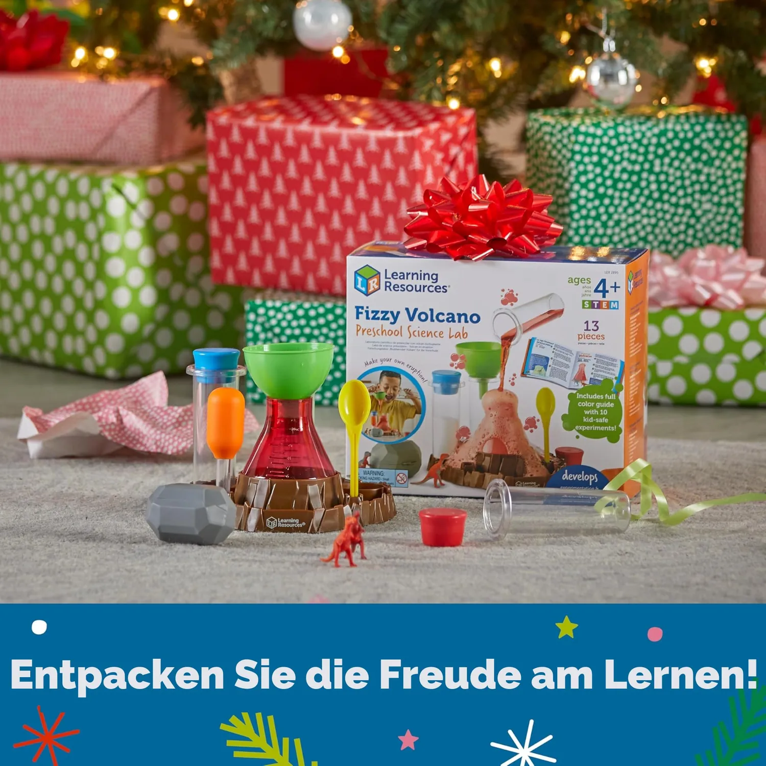 Learning Resources Blubbernder Vulkan Experimentierkasten 13-teilig