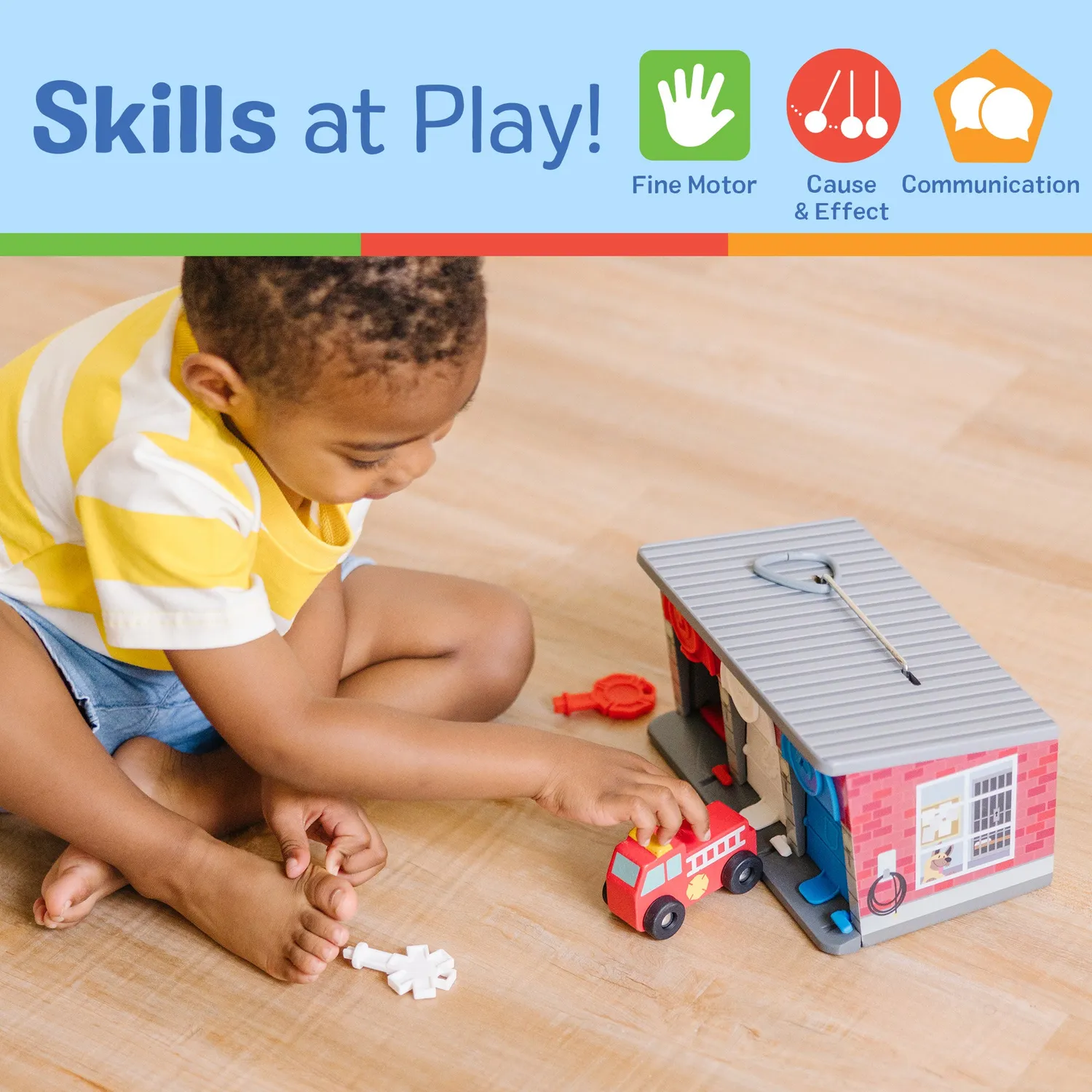 Melissa & Doug Keys Cars Spielgarage Rettung Fahrzeuge
