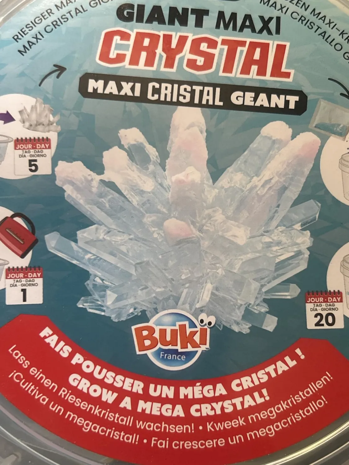 Buki Riesiges Kristall-Set bis 10 cm Experiment ab 8 Jahren