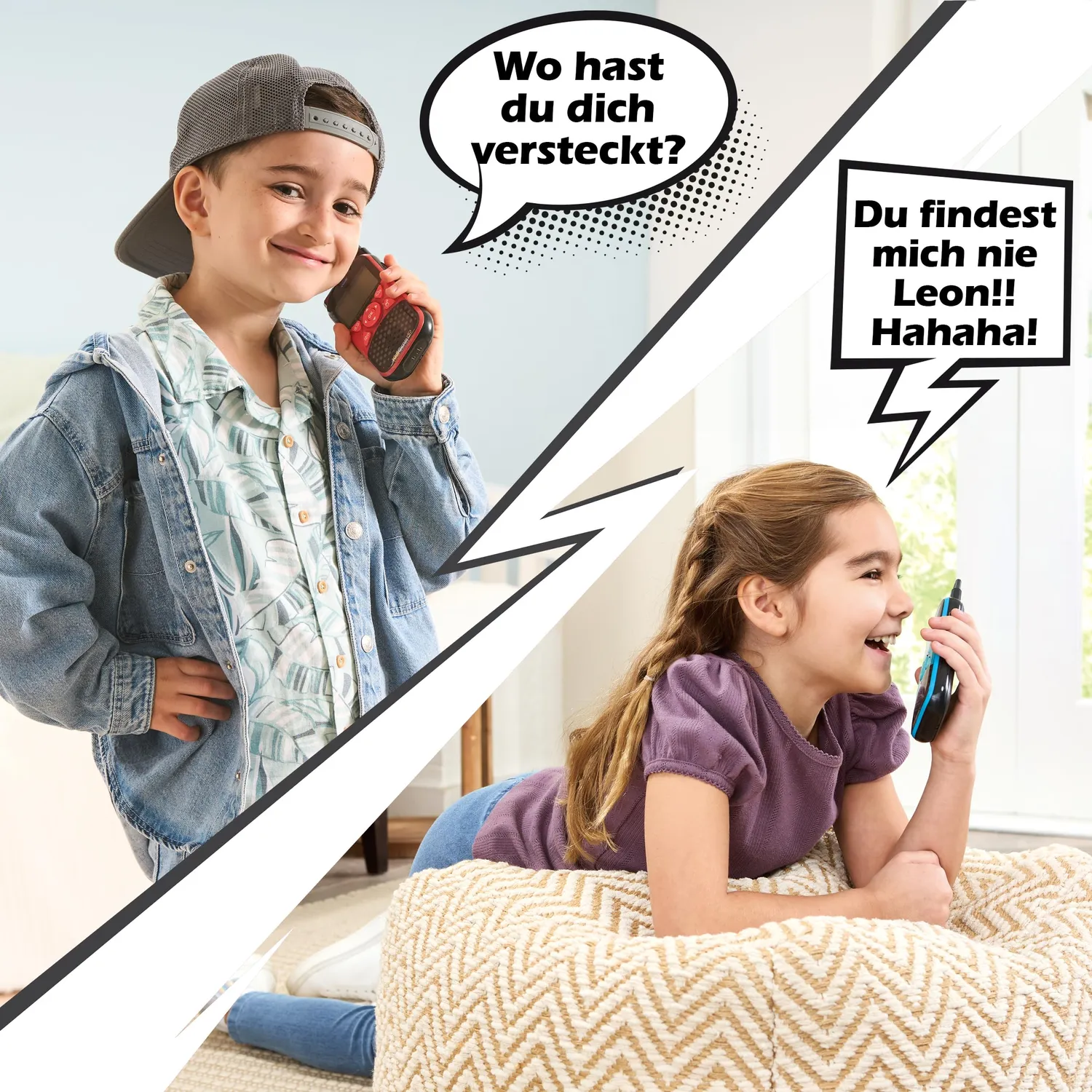 VTech KidiTalkie Explorer Walkie-Talkie 2er-Set mit Taschenlampe