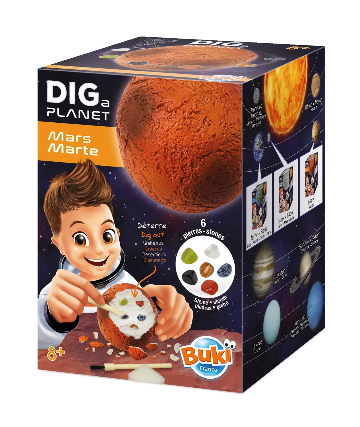 Buki France Dig a Planet Mars 448 Ausgrabungsset 6 Steine